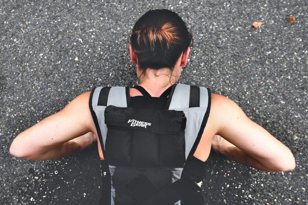 Giubbotto Zavorrato 6-20LB Peso Fisso - Per CrossFit, Corsa, Allenamento Forza, Regolabile E Impermeabile